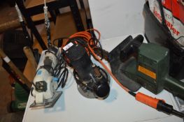 Scrap Electricals; Router, Electric Saw, Hedge Tri