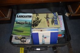 Case of Aircraft Books; Spitfires, Lancasters, etc