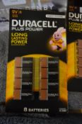 *Duracell Plus Power 9v Batteries 8pk