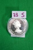 1997 Falklands £5 Uncirculated Coin