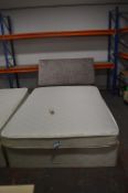 Double Divan Bed with Padded Headboard