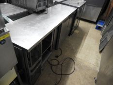 *Precision Stainless Steel Refrigerated Prep Unit over Three Cupboards