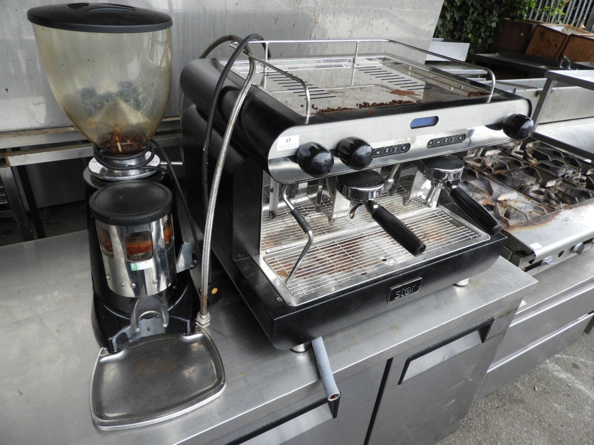 *Star Single Phase Group Espresso Coffee Machine with Grinder