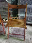 20 x Rustic Style Folding Chairs Collection From Grantham NG32 2AG on 19th and 20th May 10am till