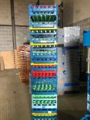 10 x Glass Fries Racks 500/500mm - Mixure of glasses held within crate. 16's, 25's, 36's, 49's