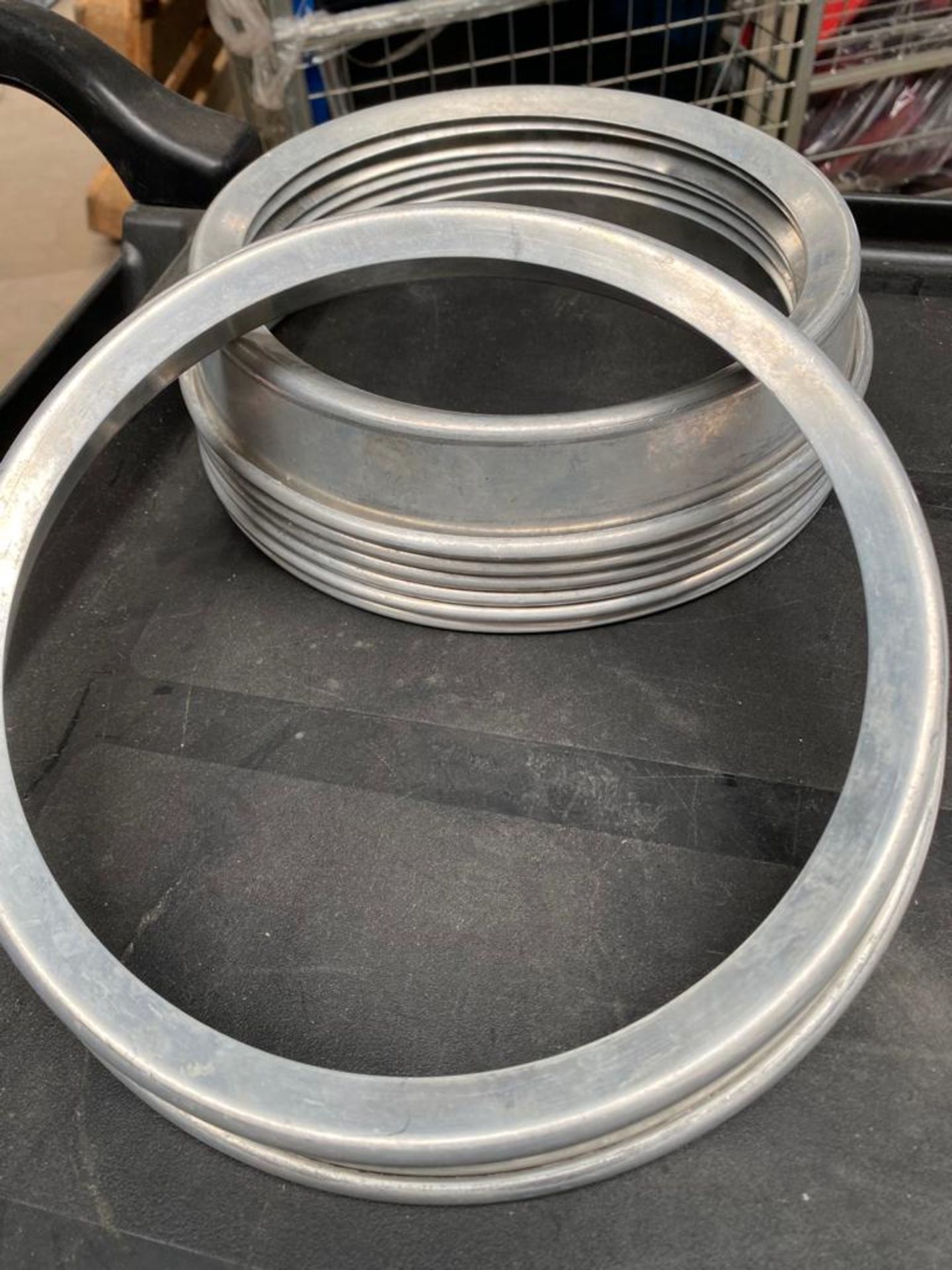 80 x aluminium 10inch plate rings Collection From Waltham Abbey - EN9 1FE on 19th and 20th May 9am