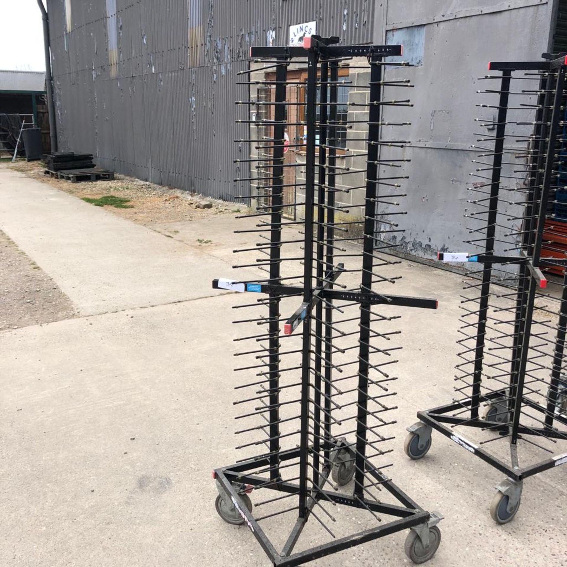 84 Plate Rack Holder with Wheels Collection From Grantham NG32 2AG on 19th and 20th May 10am till