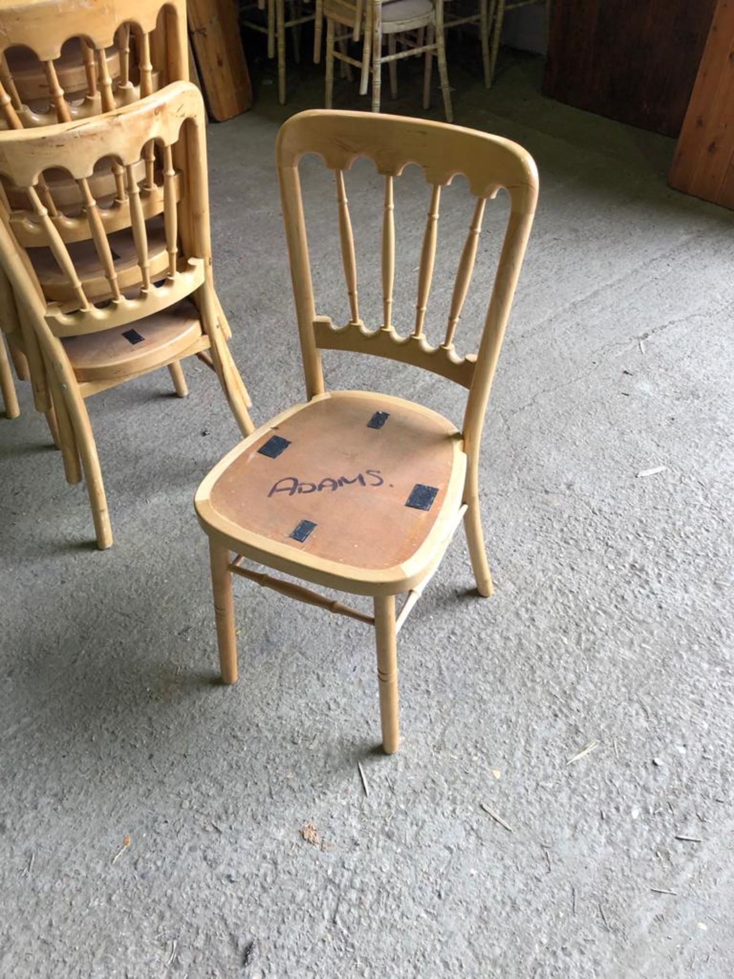 42 x Natural Banqueting Chairs - No Pads Collection From Grantham NG32 2AG on 19th and 20th May 10am - Image 2 of 2