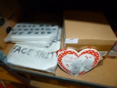 *Heart Plaques and Makeup Bags