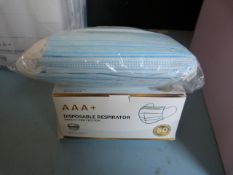 *Box of 50 AAA+ Disposable Respirators