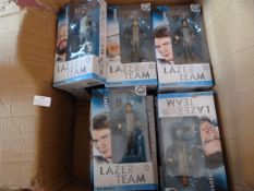 *Box of 16 Laser Team Action Figures Including Zac