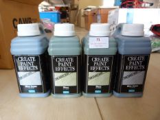 *4x 1L Bottles of Moss & Blue Jeans Paint Effects