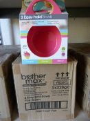 *2 Boxes of Easy Hold Bowls (Pink & Green)