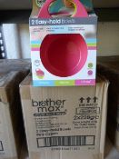 *2 Boxes of Easy Hold Bowls (Pink & Green)