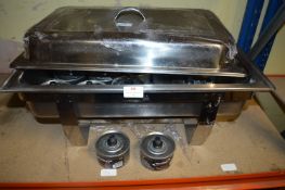 *Chafing Dish with Quantity of Genware Chafing Fue