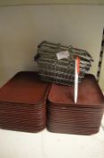 *~40 Miniature Trays and Miniature Shopping Basket