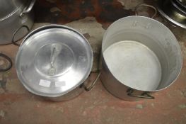 Two Cooking Pots (One with Lid)