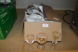 Box of Various Liqueur Glasses