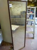 *Wood Framed Mirror 126cm x 40cm Approx