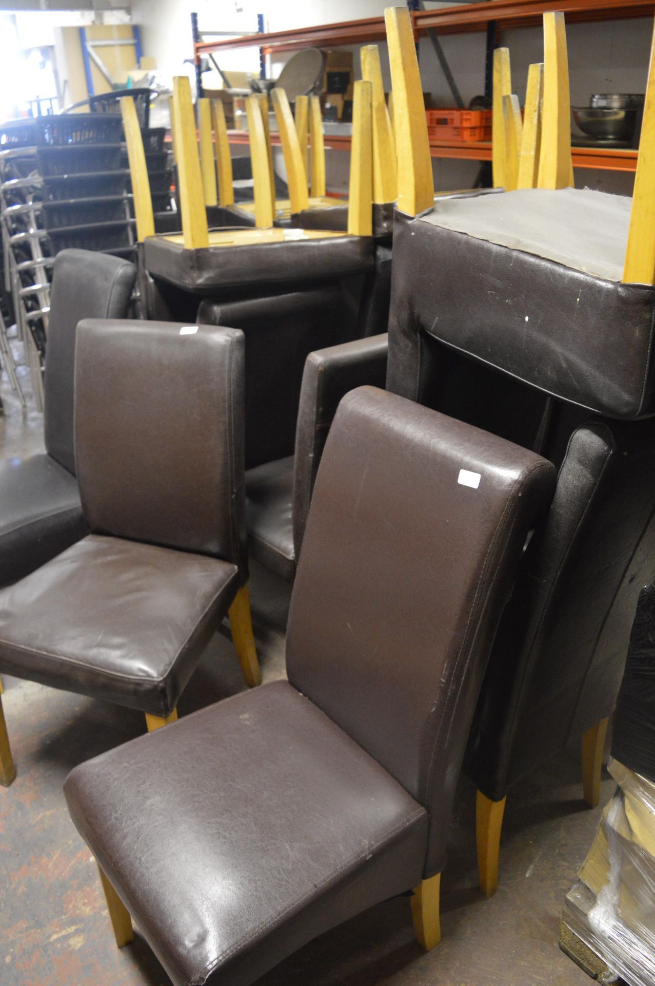 19 Leatherette Highback Chairs