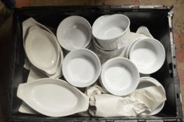 Large Quantity of Pie Dishes and Oval Serving Plat