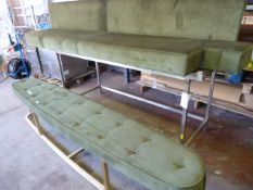 *Oval Framed Seat 235cm Long & Bespoke Sofa Back & Seat 265cm Length