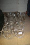 Six Assorted Glass Jugs