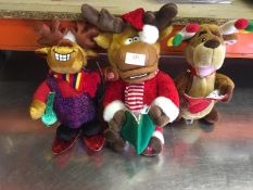 3 Reindeer Soft Toys