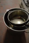 *Three S/S Double Handled Cooking Pots