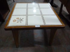 Tile Topped Coffee Table 50x50x40cm