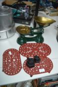 Vintage Style Kitchen Scales and Trivets