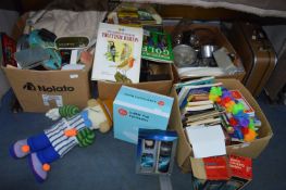 Four Boxes of Household Goods, Kitchenware, Books,