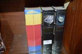 Three Harry Pottery First Editions