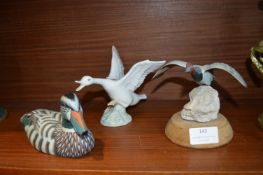 Three Bird Ornaments