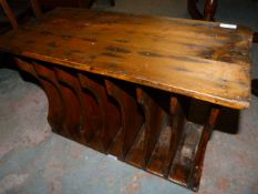 Antique Pine Filing Unit