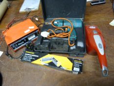 Battery Charger, Dirt Devil, and a Cordless Screwdriver