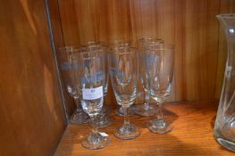 Set of Eight Vintage Snowball Glasses