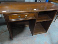Small Mahogany Effect Desk with Drawers ~106x42x71cm