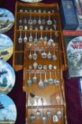 Collectible Teaspoons and Display Shelves