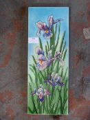 Decorative Picture Tile of Flower 40x15cm