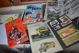 18 Vintage Scrapbooks Containing Truck Pictures