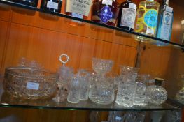 Cut Glass Crystal Fruit Bowls, Tankards, etc.