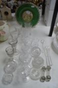 Drinking Glasses and a Decorative Plate