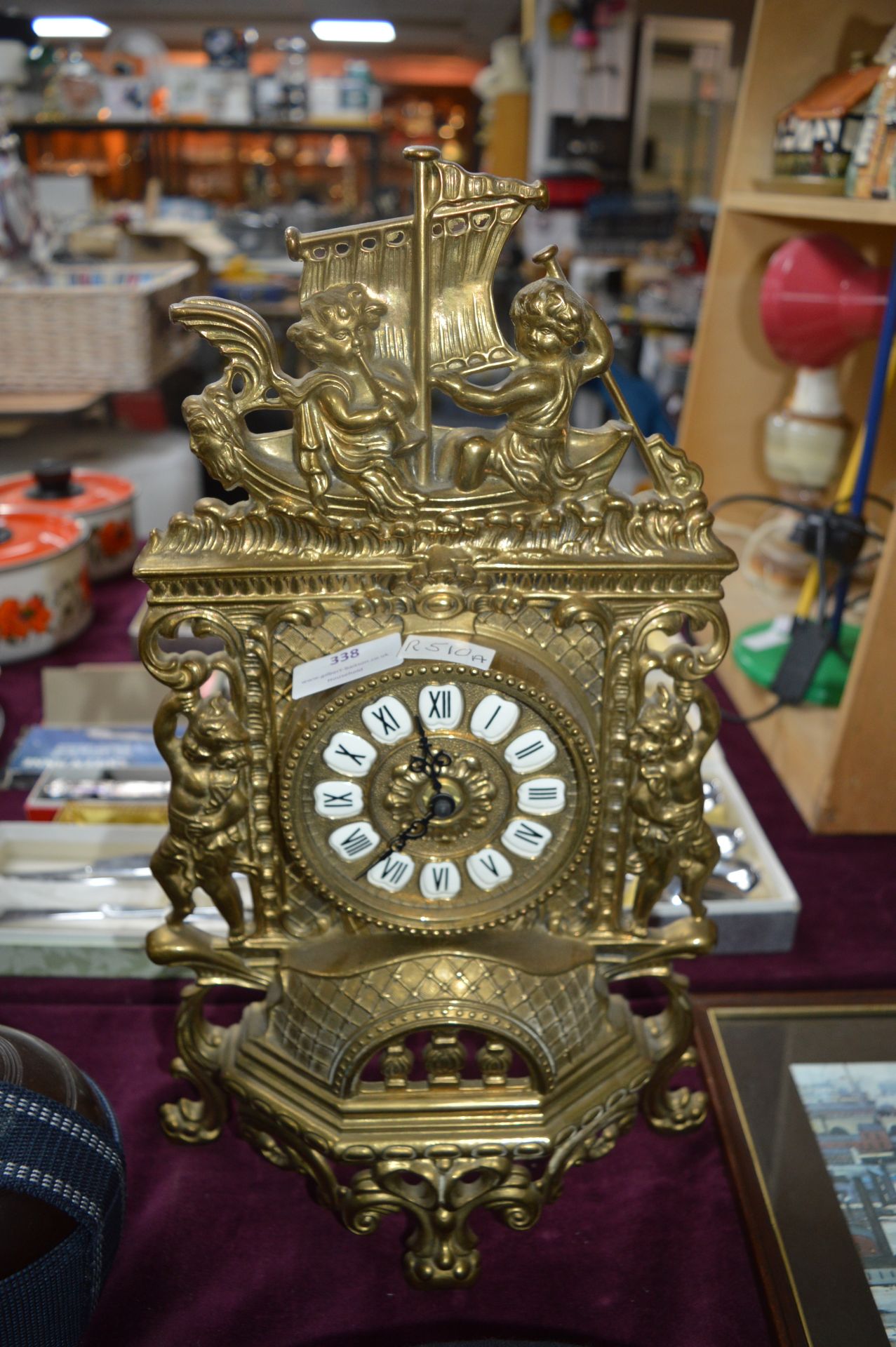 Decorative Brass Clock