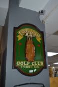 Hand Painted English Golf Club Sign