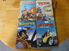 Four Vintage Victor and Hotspur Annuals