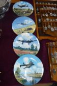 Four Royal Doulton WWII Aircraft Wall Plates