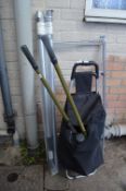 Shopping Trolley and Contents of Garden Tools, plu