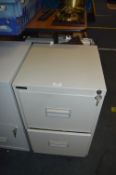 Triumph Two Drawer Metal Filing Cabinet with Keys