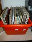 Box of Assorted Easy Listening LPs